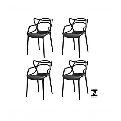 Cadeira Allegra Masters Preta – Design Único e Elegante para Sua Mesa
