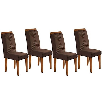 Cadeira Amsterdã Rufato Capuccino – Elegância em 4 Unidades