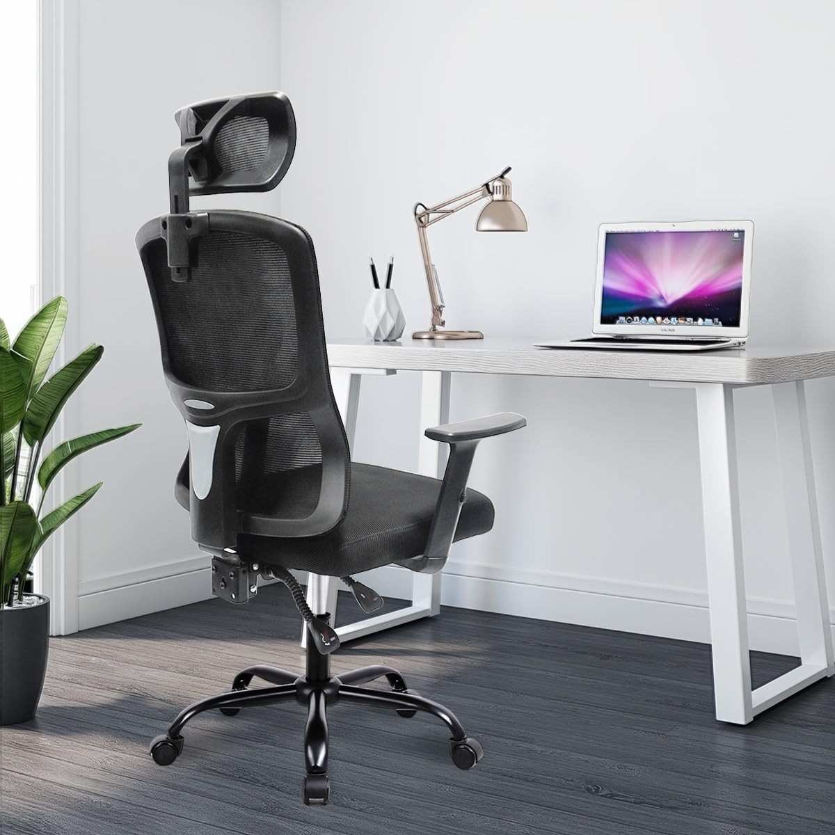Cadeira Ergonômica 3D Reclinável com Apoio de Cabeça e Braços Ajustáveis - Até 150kg | Design Moderno e Conforto Personalizado