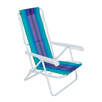 Cadeira de Praia Reclinável 8 Posições – Conforto e Estilo na Praia