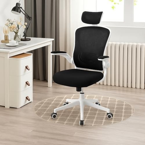 Cadeira de Escritório Presidente Ergonômica com Encosto Reclinável e Tela Mesh | Ideal para Home Office