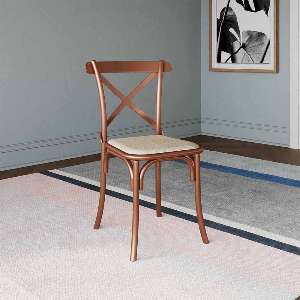 Cadeira Katrina Cobre: Elegância e Conforto