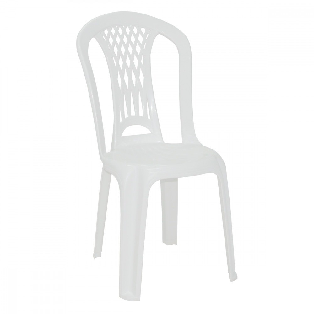 Cadeira Plástica Branca Laguna: Conforto e Design!