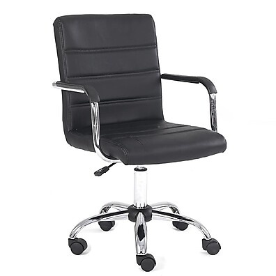 Cadeira Secretária Fitz Preta – Conforto e Estilo no Trabalho