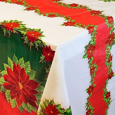 Toalha de Mesa Impermeável de Natal para 4, 6, 8 e 10 Cadeiras