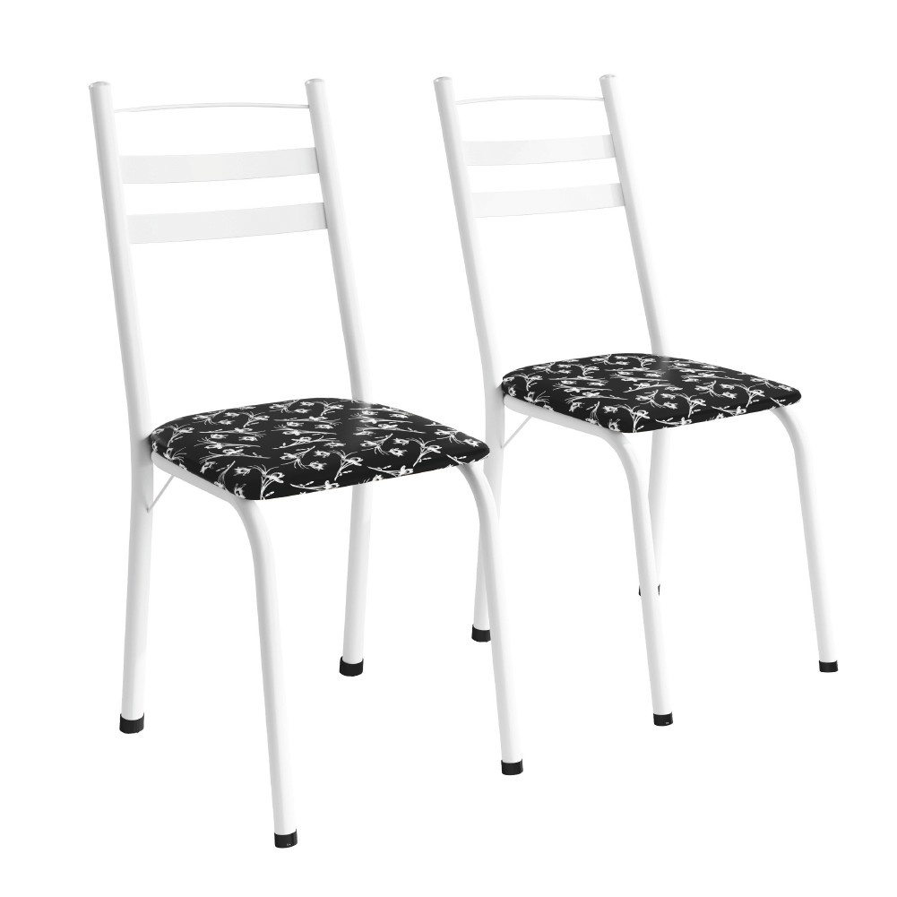 Cadeiras Itália Branco Floral: Conforto e Estilo