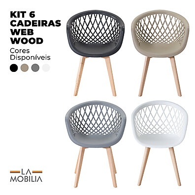 Cadeiras Web Wood: Conforto e Design!