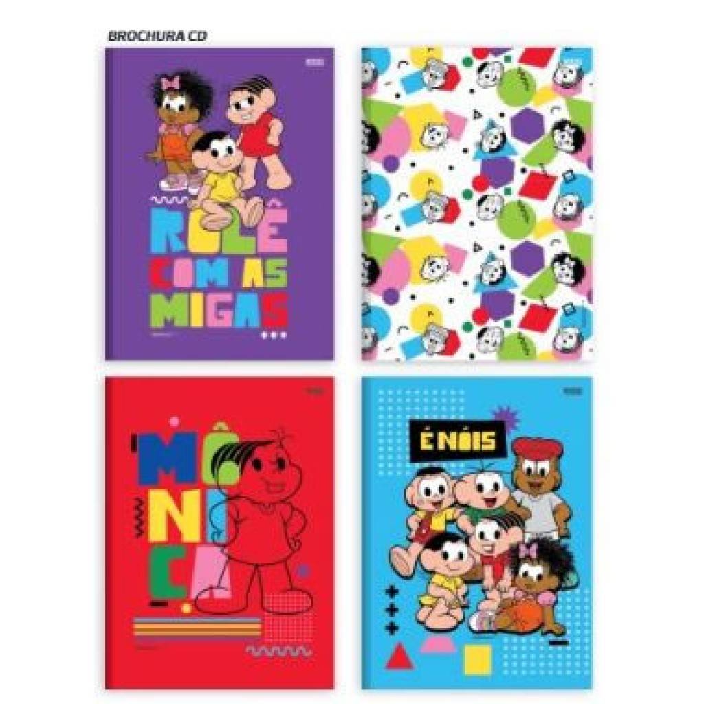 Caderno Brochura Mônica 48 Folhas: Organize-se com Estilo!