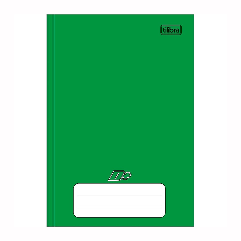 Caderno D+ Capa Dura Verde: Organize-se com Tilibra!