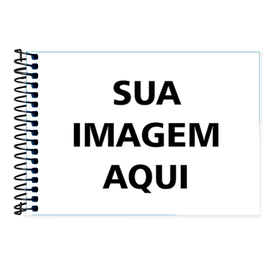 Caderno de Desenho Personalizado com Sua Foto – 96 Folhas