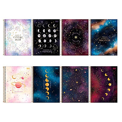 Caderno Espiral 1x1 Magic Tilibra – Capa Dura e 80 Folhas