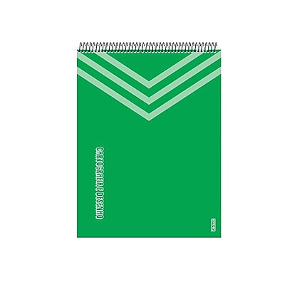 Caderno Espiral 60F KBOM Verde: Organize-se!