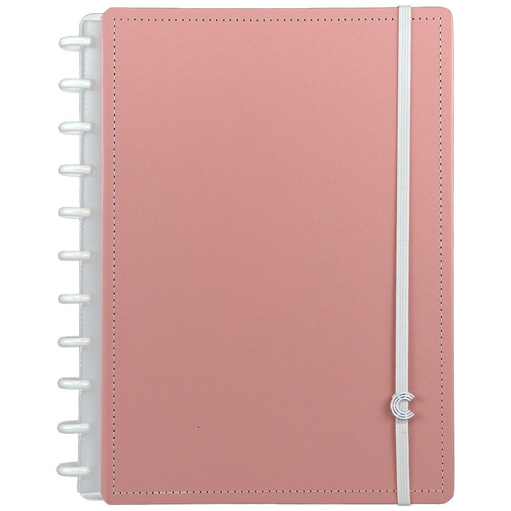 Caderno Inteligente Rose Pastel: Organize-se com Estilo!