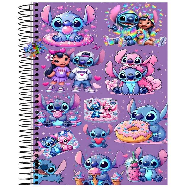 Caderno Lilo & Stitch: 1, 10 ou 20 Matérias!