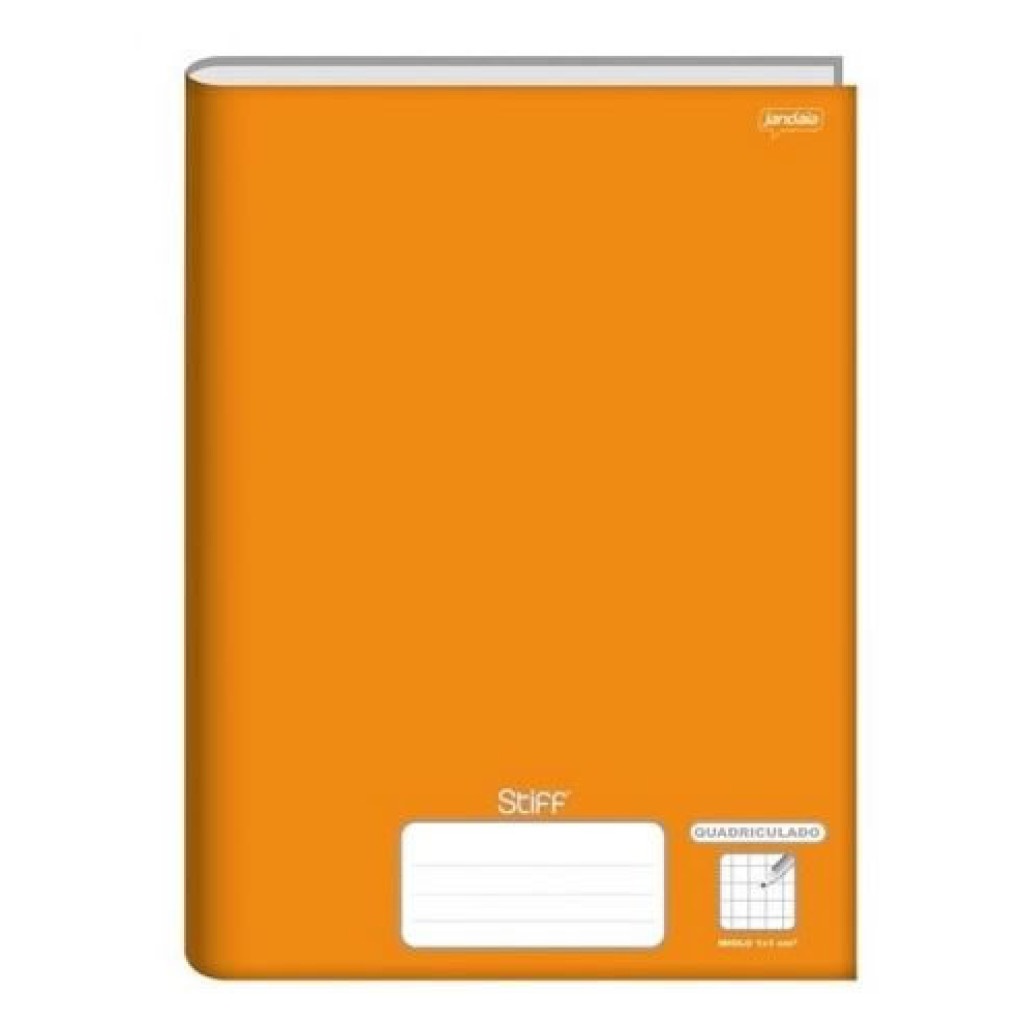 Caderno Quadriculado Laranja: Organize-se com Estilo!