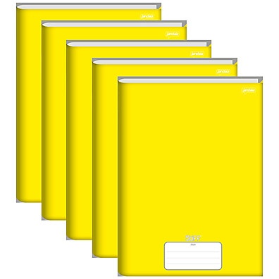 Caderno Stiff Jandaia: Pacote com 5 Unidades