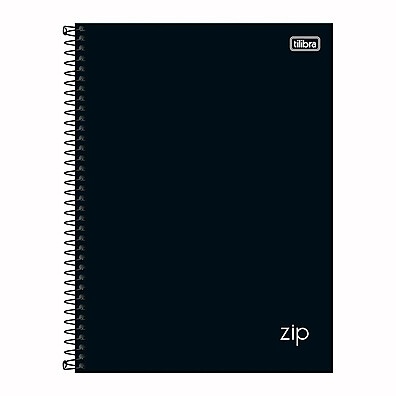 Caderno Tilibra Zip Preto: Organize-se com Estilo!