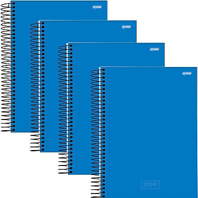 Caderno Universitário Jandaia Stomp Azul: Organize-se!