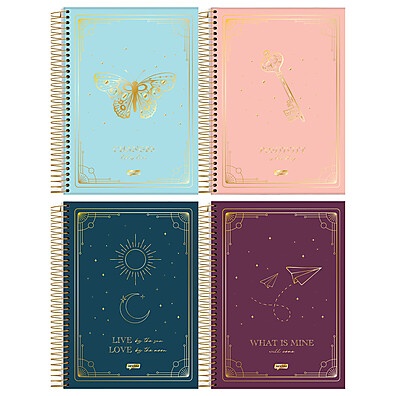 Caderno Universitário Star: Kit 4 Capas Sortidas
