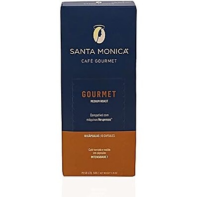 Café Gourmet Santa Mônica Nespresso: 10 Cápsulas Intensas