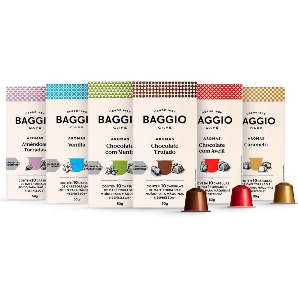 Café Baggio Experience: 60 Cápsulas Nespresso