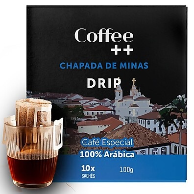 Café Especial Chapada de Minas Coffee Mais – 10 Sachês Drip Coffee