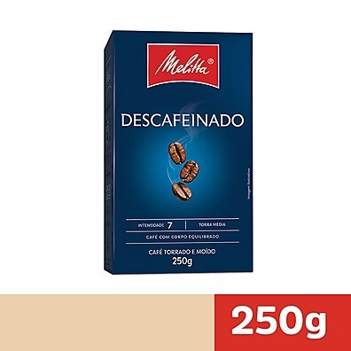 Café Melitta Descafeinado Vácuo 250g – Sabor Puro Sem Perder o Frescor