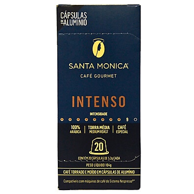 Café Santa Monica Intenso: 20 Cápsulas Nespresso