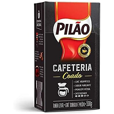 Café Pilão Cafeteria: Sabor Intenso Coado Vácuo 500g