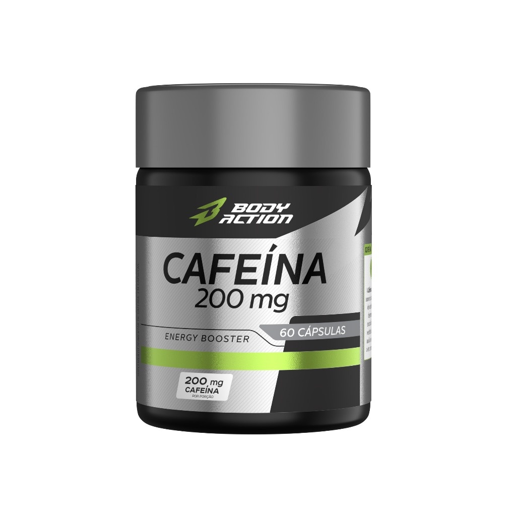 Cafeína 200mg: Energia e Foco com Bodyaction
