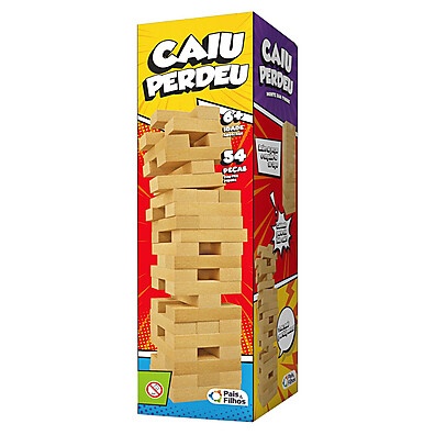 Caiu Perdeu: Jogo de Madeira para Toda a Família!