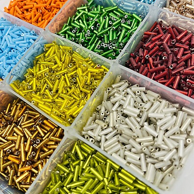 Miçangas Canutilho: Kit 18.000pçs + Caixa!