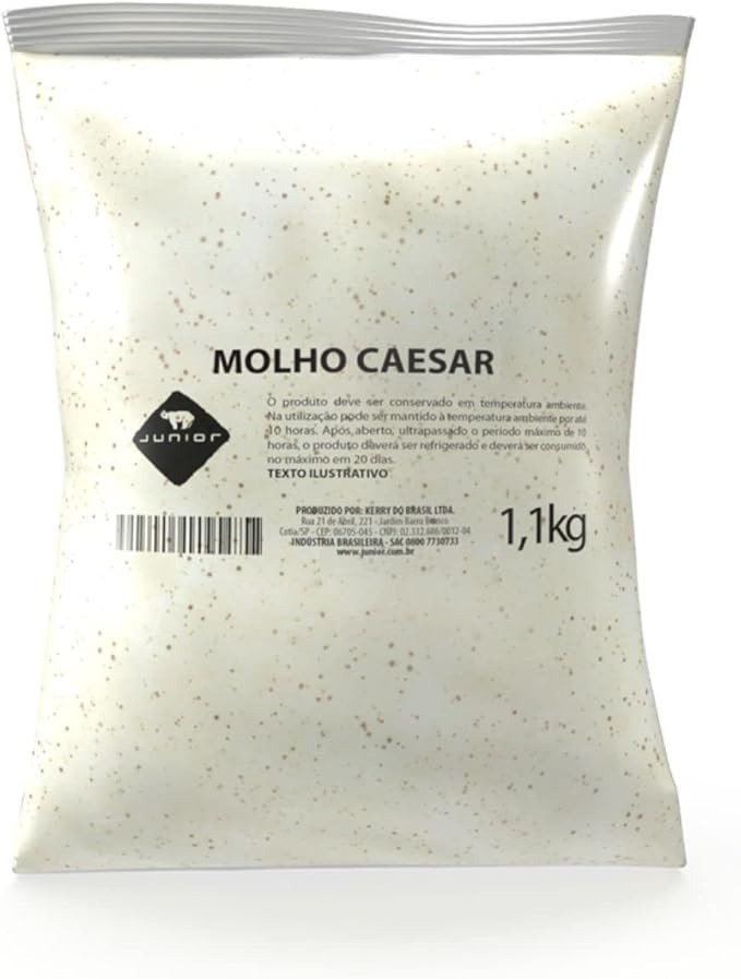 COMBO DE CAIXA DE MOLHO CAESAR JUNIOR 1,1KG COM 5 UNIDADES
