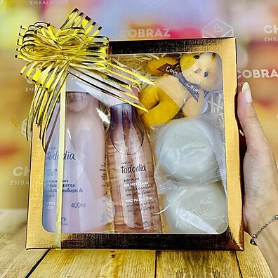 Caixa Bronze com Visor: Exponha Seus Produtos!