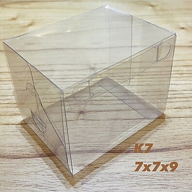 Caixa Cubo 7x7x9 Transparente Acetato – Embalagem Ideal para Doces e Chocolates