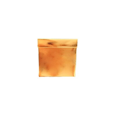 Caixa Cubo Dourada Metalizada 6x6x6cm - 10 Unidades