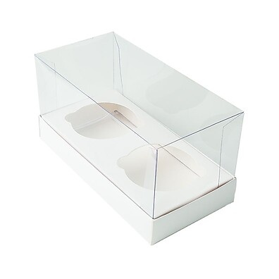 Caixa Cupcake Transparente: 10 Unidades para Encantar!