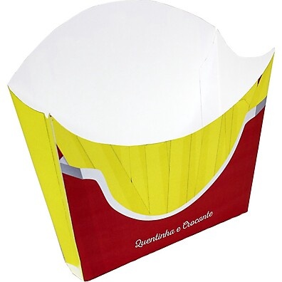 Caixa de Batata Frita: Kit com 10 Unidades