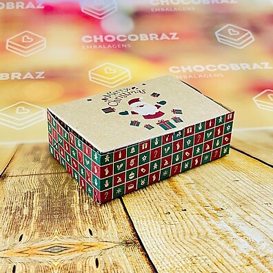 Caixa de Natal Kraft: Embale Seus Doces com Elegância