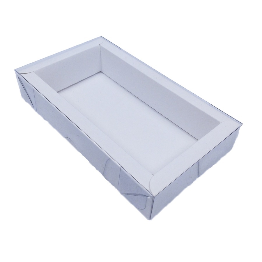 Caixa de PVC N17 Branca 7x14x3 cm - 10 Unidades | Ideal para Doces e Artesanato