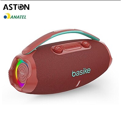 Caixa de Som Bluetooth 80W Basike: Som e Luz!