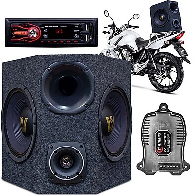 Caixa de Som Moto: Potência e Bluetooth!