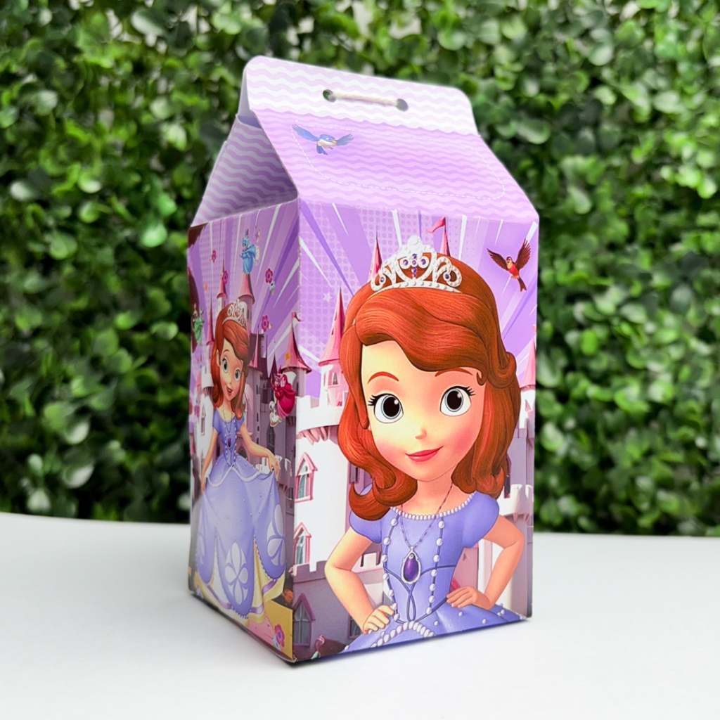 Caixa Milk Princesa Sofia – Kit com 5 ou 10 Unidades