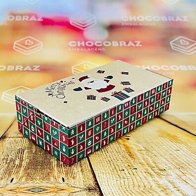 Caixa Natal Kraft com 8 Doces Essencial 2025