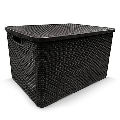 Caixa Organizadora 15L Rattan: Organize com Estilo!