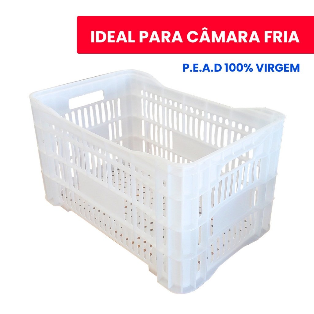 Caixa Organizadora Hortifruti: Empilhável e Reforçada