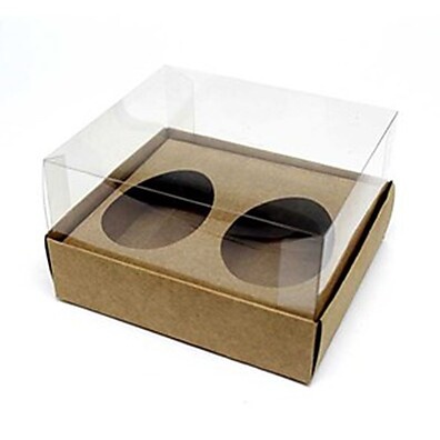 Caixa Ovo de Colher: Kit 5 Unidades Kraft - Rizzo