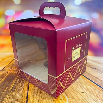 Caixa Panetone Boas Festas: Kit 10 Unidades