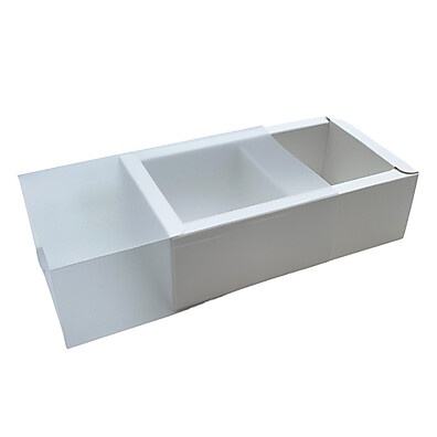 Caixa para 2 Pães de Mel Branca - Elegância em Cada Detalhe