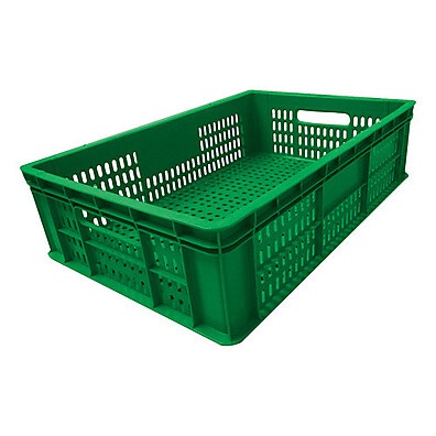 Caixa Plástica Agrícola 17x40x60 – 4 Unidades para Hortifruti e Transporte